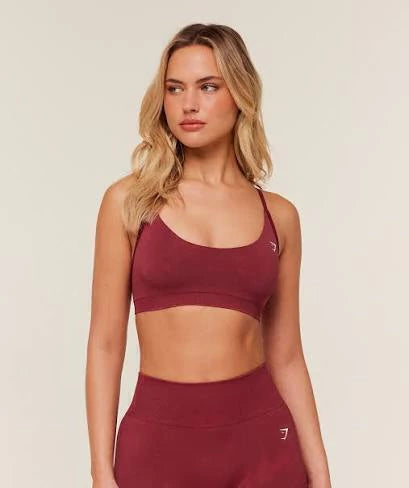 GSW-0070 Everyday Seamless Washed Sports Bra - Red Wash