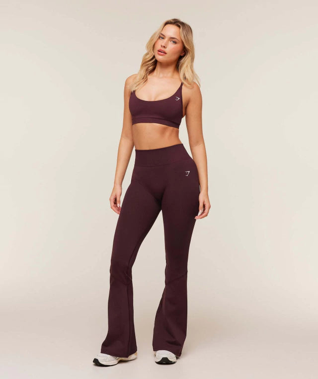 GSW-0073 Everyday Seamless Flared Legging 2.0 - GS Cherry Purple