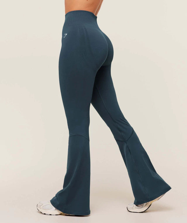 GSW-0073 Everyday Seamless Flared Legging 2.0 - GS Stealth Blue