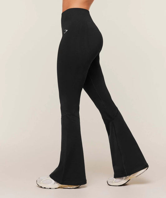 GSW-0073 Everyday Seamless Flared Legging 2.0 - GS Black