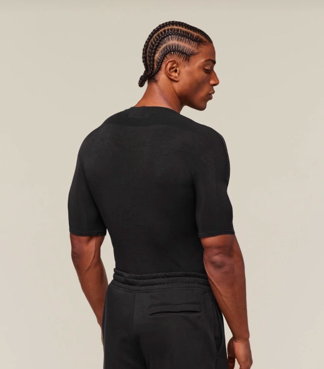 GS-0040 Everywear Warp Knit T-Shirt - Black