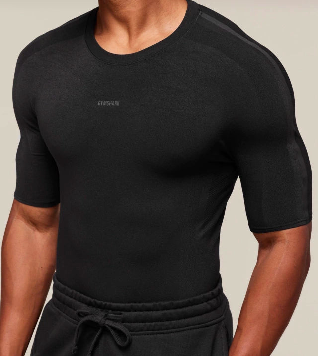 GS-0040 Everywear Warp Knit T-Shirt - Black