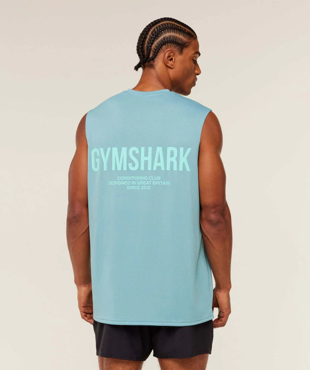 GS-0059 Conditioning Club Tank - GS Flow Blue/GS Pop Turquoise