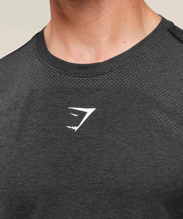 GS-0060 Lightweight Seamless Tank - Black/Silhouette Grey