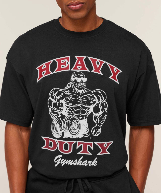 GS-0061 Heavy Duty Bro Graphic T-Shirt - GS Black
