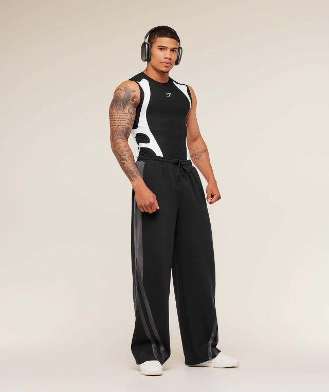 GS-0063 Gymshark x Carlos Belcast Cut Off Tee - Onyx Grey