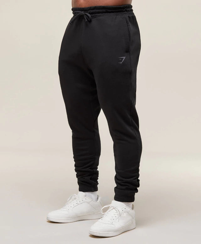 GS-0030 Power Wordmark Joggers Black/Asphalt Grey