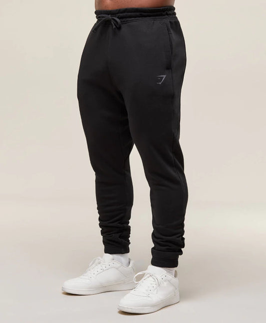 GS-0030 Power Wordmark Joggers Black/Asphalt Grey