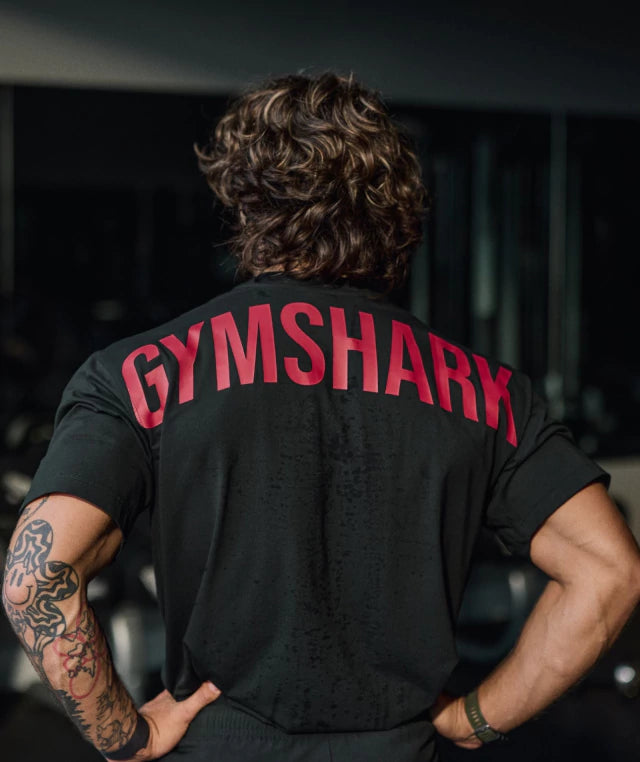 GS-0001 Power T-Shirt Black/Conditioning Red