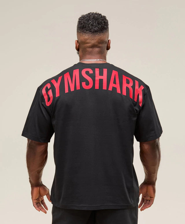 GS-0001 Power T-Shirt Black/Conditioning Red