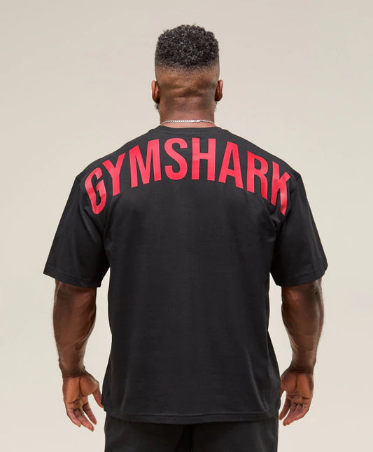 GS-0001 Power T-Shirt Black/Conditioning Red