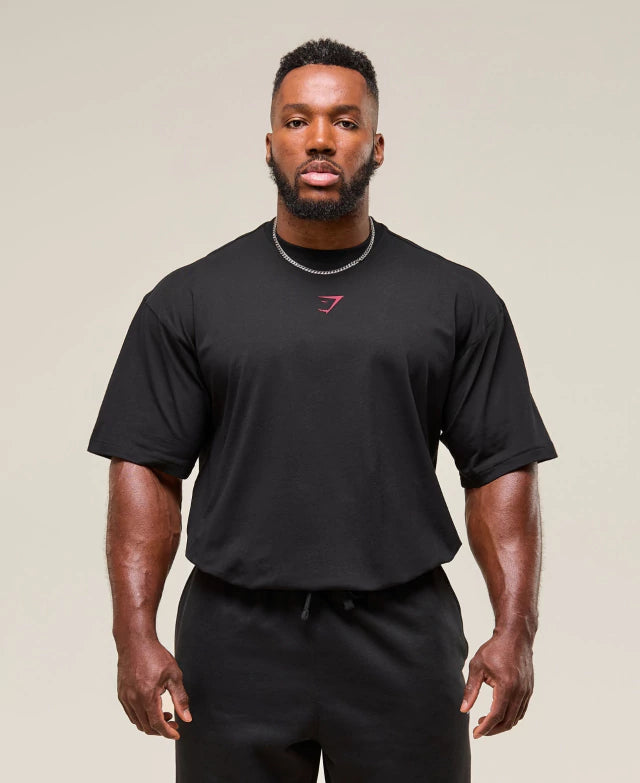 GS-0001 Power T-Shirt Black/Conditioning Red