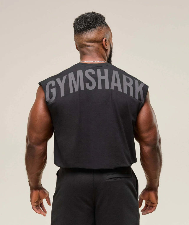 GS-0008 Power Cut Off Tank Black/Asphalt Grey