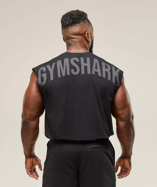 GS-0008 Power Cut Off Tank Black/Asphalt Grey