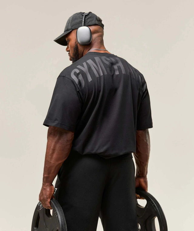 GS-0001 Power T-Shirt Black/Asphalt grey