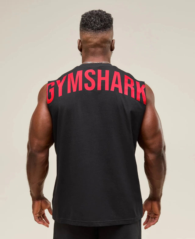 GS-0008 Power Cut Off Tank Black/Conditioning Red