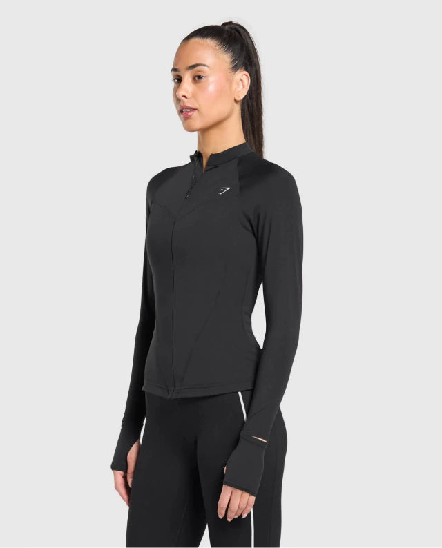 RUNNING FULL ZIP JACKET Black
