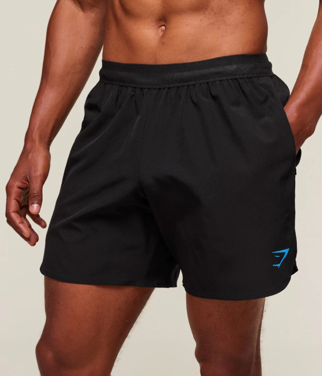 GS-0017 FIT REPEAT 6" SHORTS Black