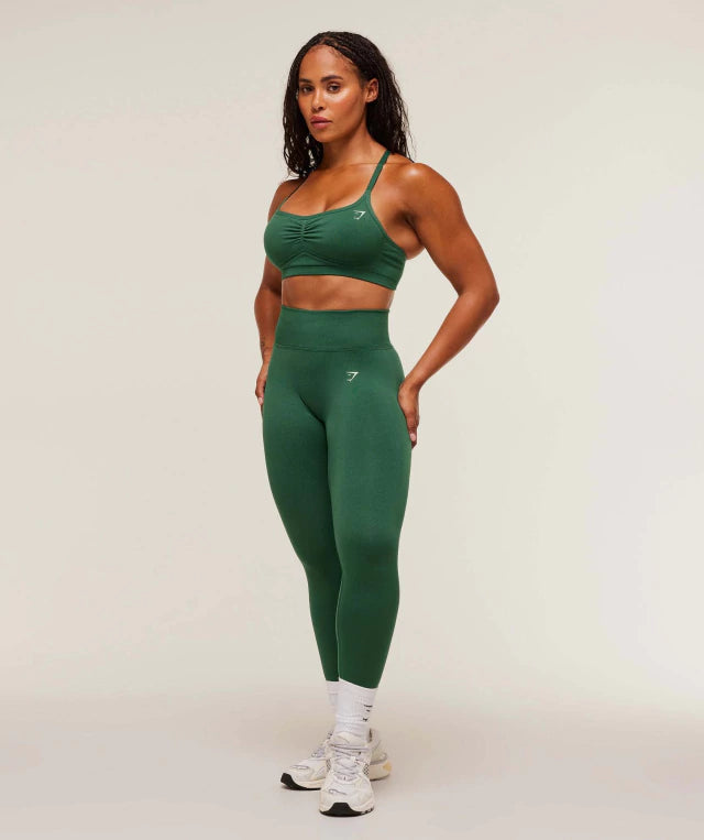 GSW-0057 Lift Seamless Sports Bra - Lift Green/Lift Green Marl