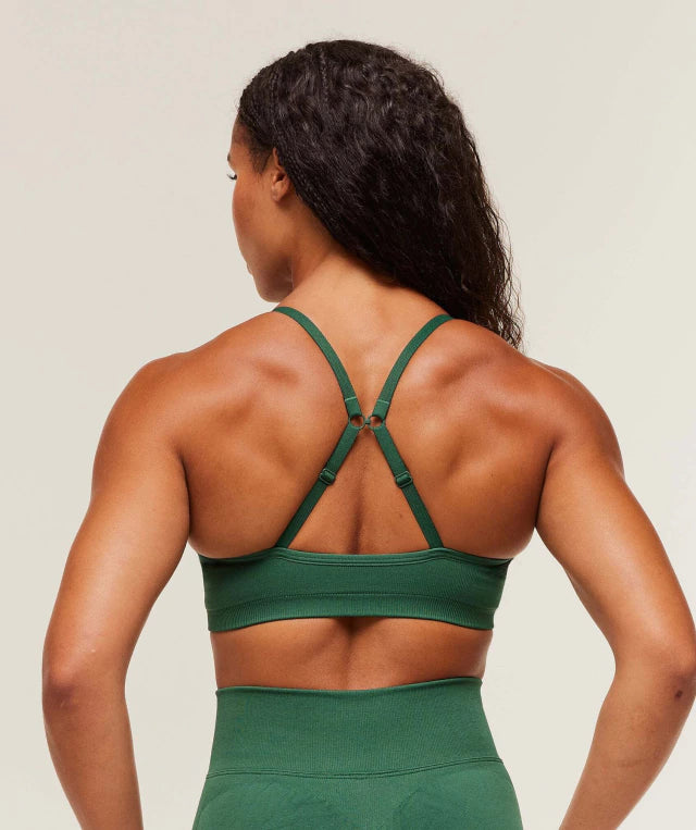 GSW-0057 Lift Seamless Sports Bra - Lift Green/Lift Green Marl