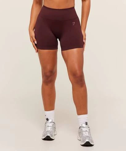 GSW-0060 Energised Seamless Shorts - Rich Maroon