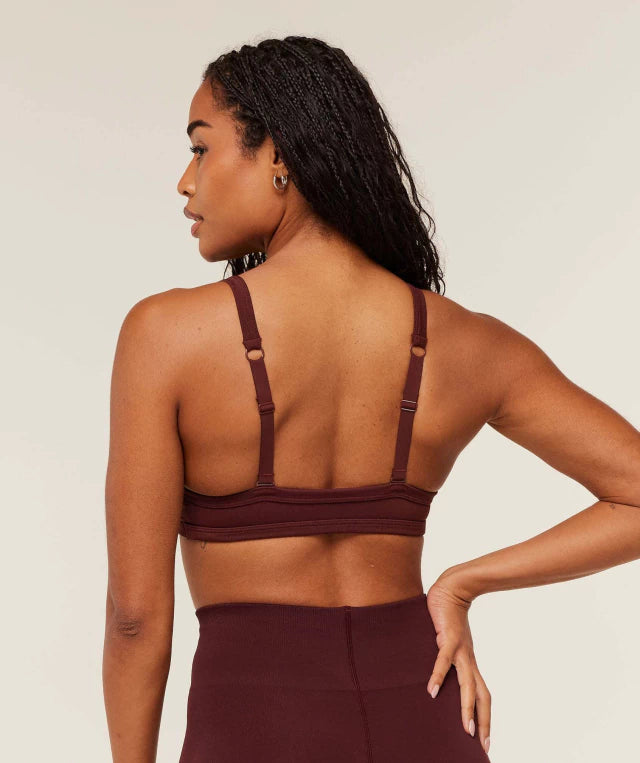 GSW-0061 Energised Seamless Sports Bra - Rich Maroon