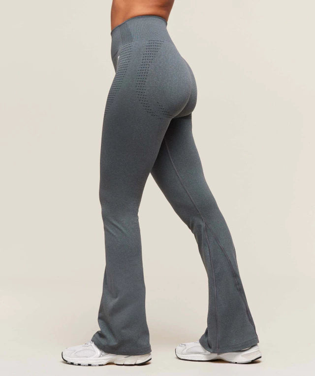 GSW-0064 Vital Soft Flared Leggings - Strong Grey/Marl