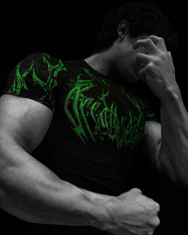 BD-009 Void Tech™ Short sleeve Compression [NEON GREEN]