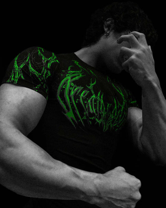 BD-009 Void Tech™ Short sleeve Compression [NEON GREEN]