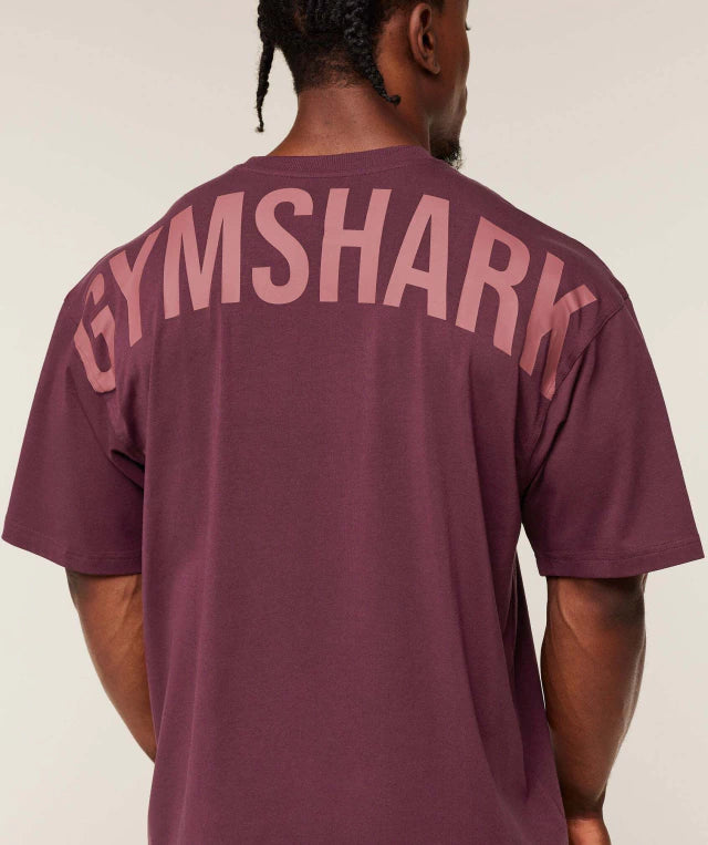 GS-0001 Power T-Shirt - GS Impact Burgundy