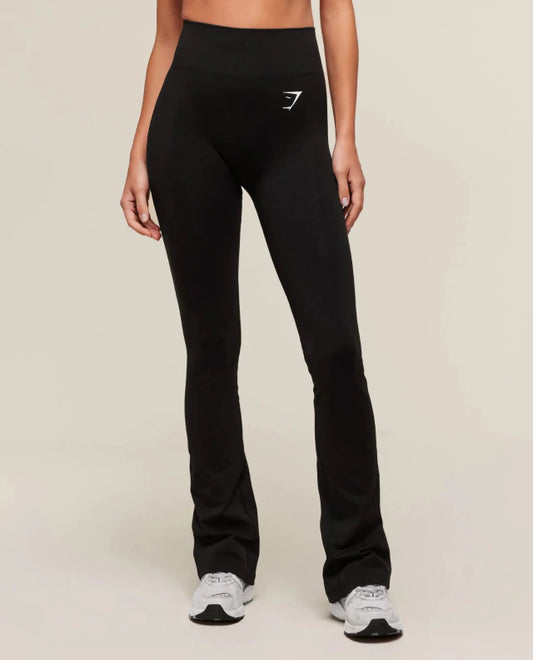 GSW-0064 Vital Soft Flared Leggings - Black