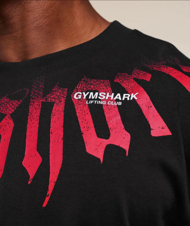 GS-0058 FADE GRAPHIC T-SHIRT Black