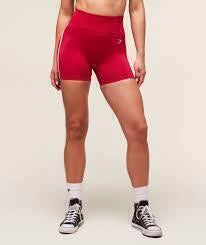 GSW-0015 Campus Lift Varsity Seamless Short - Red