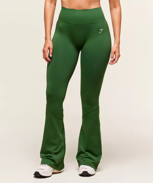 GSW-0037 Everyday Seamless Flared Legging - Athletic Green