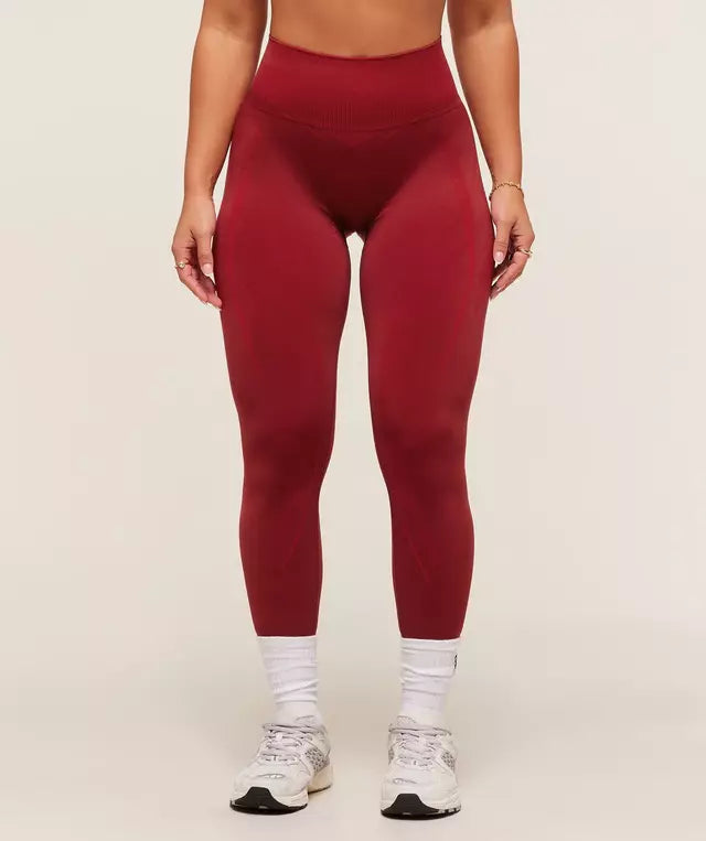 GSW-0039 Gymshark x Analis Seamless Leggings - Reps Red/Carmine Red