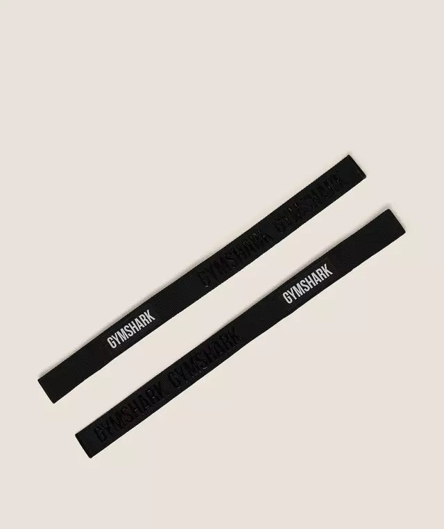 GSA-0013 Silicone Lifting Straps - Black