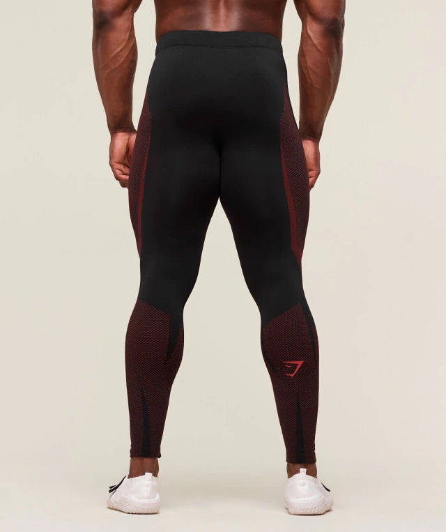 GS-0028 Onyx 5.0 Seamless Tight - Black/Carmine Red