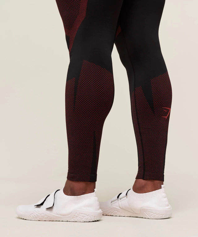 GS-0028 Onyx 5.0 Seamless Tight - Black/Carmine Red