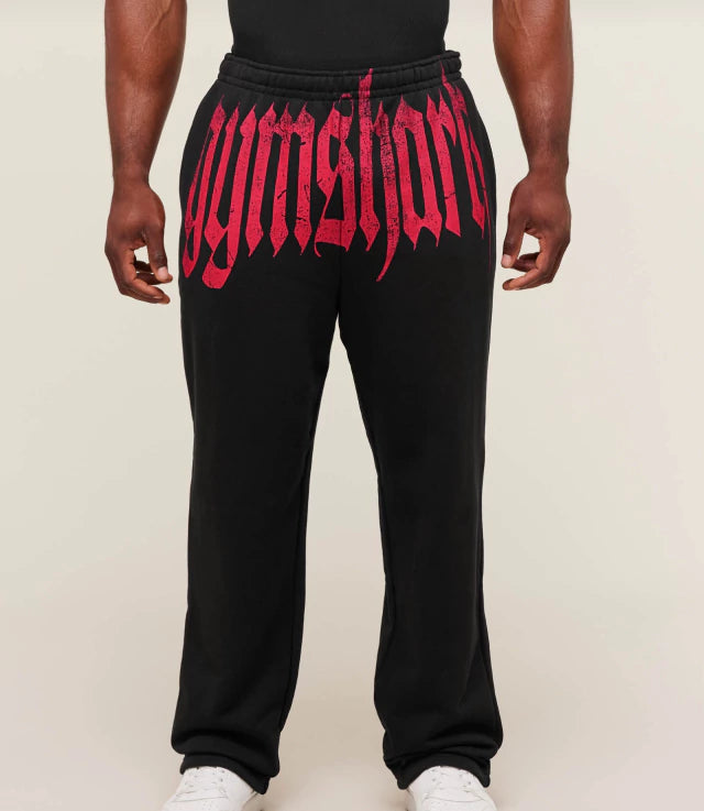GS-0066 Fade Graphic Straight Leg Jogger - GS Black
