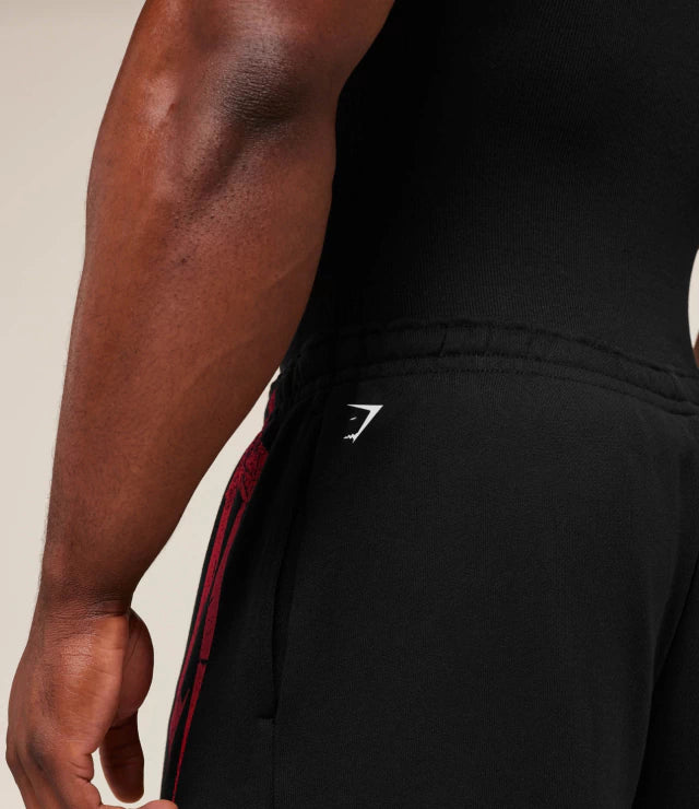 GS-0066 Fade Graphic Straight Leg Jogger - GS Black