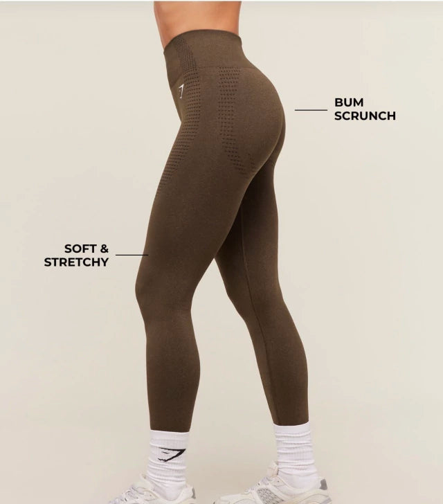 GSW-0009 Vital Sculpt Seamless Legging - Brown