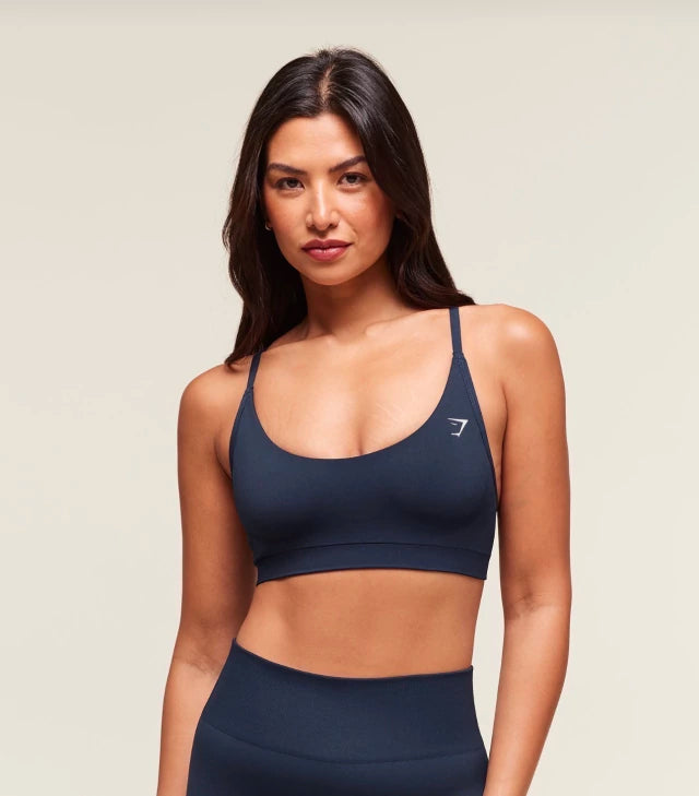 GSW-0046 Everyday Seamless Racerback Sports Bra - Navy