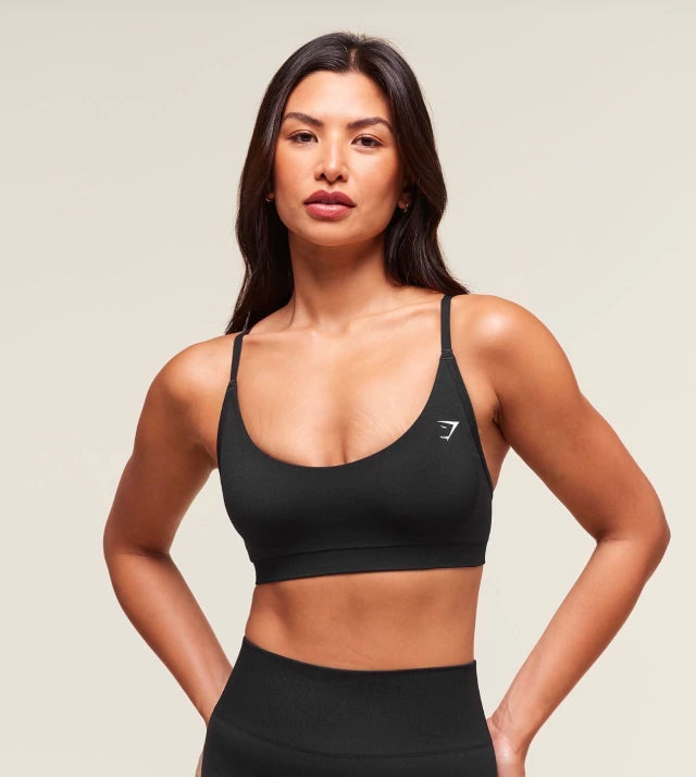 GSW-0046 Everyday Seamless Racerback Sports Bra - Black