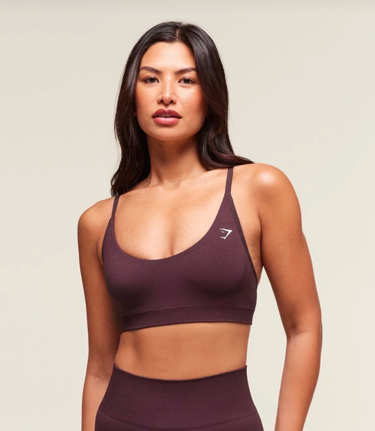 GSW-0046 Everyday Seamless Racerback Sports Bra - Cherry Purple